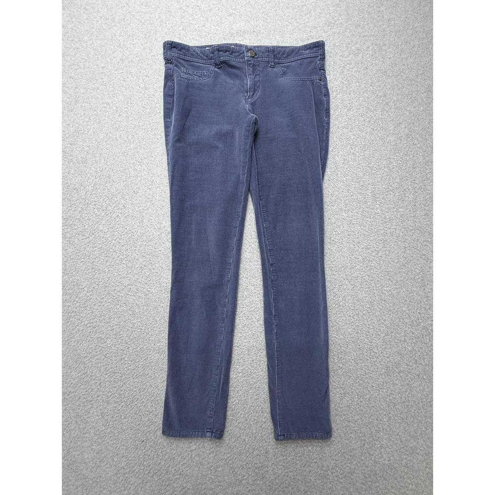 Pilcro And The Letterpress Pants Womens 28 Blue Corduroy Chino Tapered Stretch